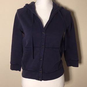 J Crew Women’s Rumpled French Terry Hoodie